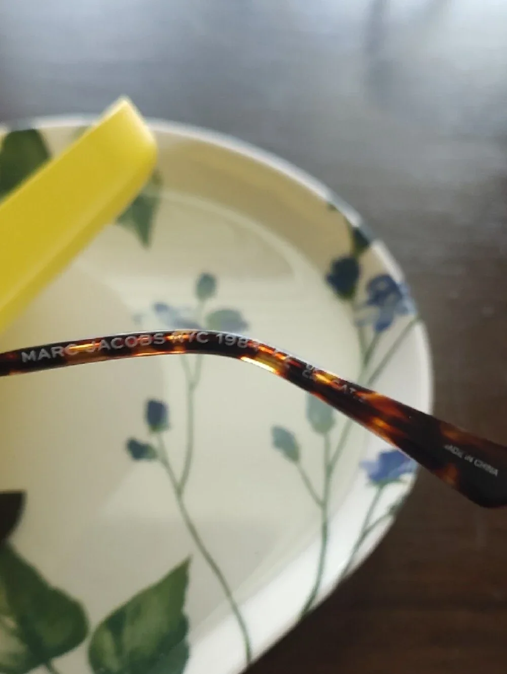 Marc Jacobs Yellow Hard Sunglasses Case
